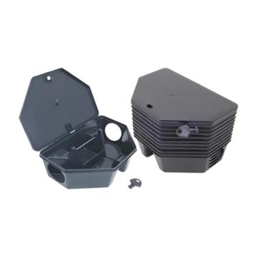 Imagem de Kit Com 5 Porta Isca Raticida Armadilha Para Ratos