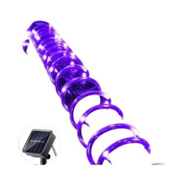 Imagem de Luz De Cordão LED Solar À Prova d'Água Para Exterior 5/10/20M Luzes De