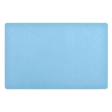 Imagem de GAIGEO Tapete de porta externo azul celeste claro absorvente de água, tapetes de entrada para casa, tapetes externos de 81 x 50 cm