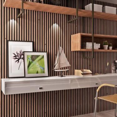 Imagem de Painel Ripado em Placa 12,22cmx285cm (0,34m²) WPC - Casa Grassi