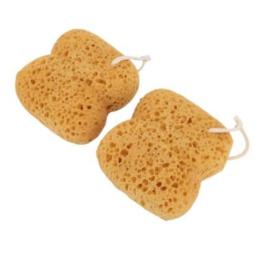 Imagem de Yinhing Conjunto de Esponja de Banho Esfoliante de 2 Peças Esponjas de Bucha Corporal Porosas Reutilizáveis ​​suaves para Limpeza Profunda Pele e Experiência de Banho Revigorante Ideal para Tipos de Pele para Spa Doméstico e