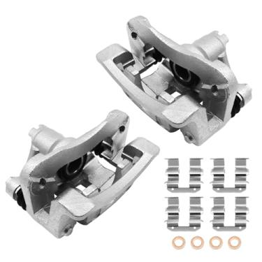 Imagem de GAIASURGE Conjunto de pinça de freio a disco traseiro com suporte compatível com Kia Forte, Forte Koup 2010-2013, Forte5 2012-2013, Rio, Rio5 2006-2007, Hyundai Accent 2006-2007, Dodge Attitude 2006