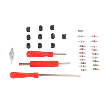 Imagem de Acouto Kit de Ferramentas de Instalação e Remoção da Haste da Válvula de Pneu 34pcs - Conjunto de Ferramentas Essenciais para Reparo Haste Válvula RVs, Bicicletas, Motocicletas e Automóveis - Fácil