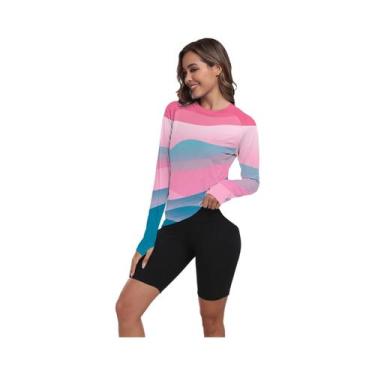 Imagem de Camisa De Proteção UV De Manga Longa Para Mulheres, Leve E De Secagem 