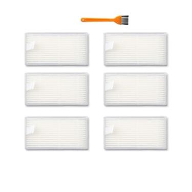 Imagem de Filtro Hepa de substituição, compatível com ILife V3 V3S V3S Pro V5 V5S V5S Pro, acessório de aspirador de pó robô (6 peças)