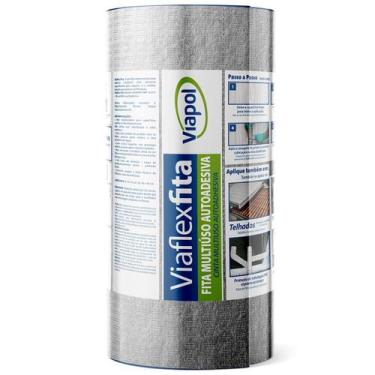 Imagem de Fita Viapol Multiuso Tapa Goteira 30cm X 10m Manta Asfáltica