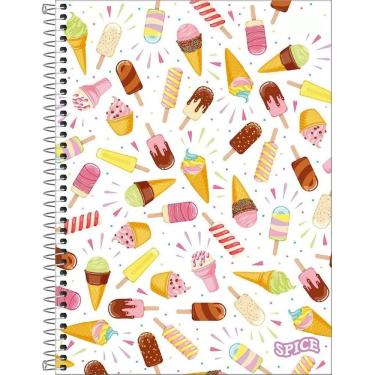 Imagem de Caderno Capa Dura para Meninas com 1 Matéria 80 Folhas Pautadas