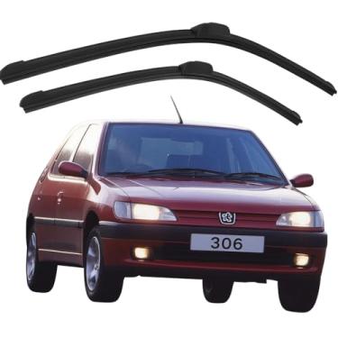 Imagem de TIGER AUTO - KIT PALHETA PARA PARABRISA DIANTEIRO/TRASEIRO EM SILICONE COMPATIVEL PEUGEOT 306/306 SW 1993>2001