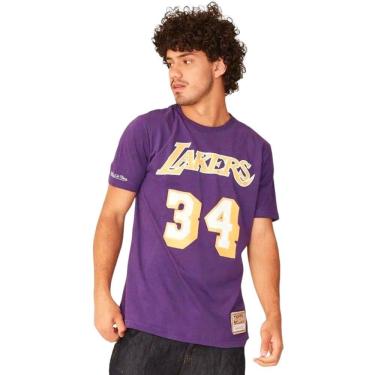 Imagem de Camiseta Mitchell & Ness Masculina Lakers O`Neal 34 Shine