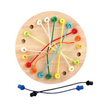 Imagem de Quebra-Cabeça Clássico De Anel Mágico De Madeira, Jogo De Inteligência