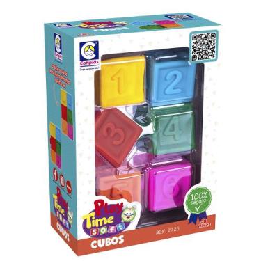 Imagem de Brinquedo Educativo Play Time Soft Cubos Vinil - Cotiplás