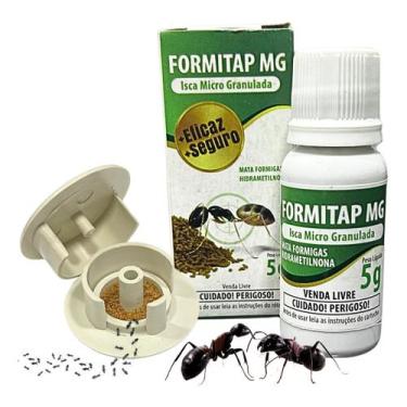 Imagem de Kit Atrativo Formigas 5g  Isca Granulada com 5 PortaIscas - MONITOREO