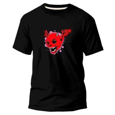 Imagem de Camiseta Básica Algodão Premium Estampa Digital Diabinho Dtf - Pavesi,
