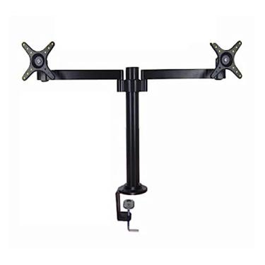 Imagem de DL-TLD-A2 405 mm Altura Ajustável Tela 25.4-68.6 cm 8kg Grande Base Desktop Braço Giratório Suporte Duplo Monitor para Mesa (Cor: Grande Base) (Braçadeira e Ilhó)