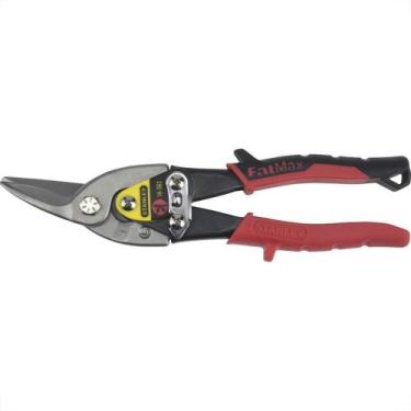 Imagem de Tesoura Funileiro Aviacao Stanley Esquerda Vermelha 14-562