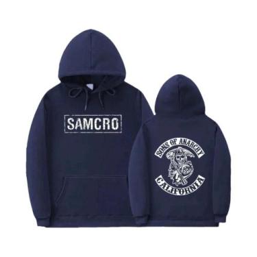 Imagem de Moletom Com Capuz Unissex Sons of Anarchy SAMCRO Com Estampa Dupla Fac