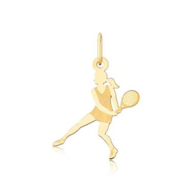 Imagem de Pingente De Ouro Esporte Tênis Raquete Puro 10k Pm26 - MAEHLER Arte Em