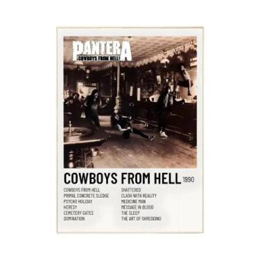 Imagem de Pôster De Música Vintage Da Banda Pantera HD À Prova d'Água Autoadesiv
