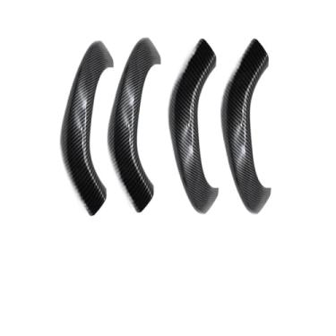 Imagem de Compatível Com Bmw X1 X2 F48 F49 F39 2016-2020 Maçanetas De Porta Interior Acessórios Do Carro Frente Traseira Esquerda Direita Puxar Alça Exterior Capa(Carbon Fiber - 4pcs)