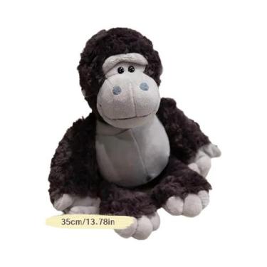 Imagem de Brinquedo De Pelúcia Adorável Lobo Pinguim Gorila Husky Animais De Pel