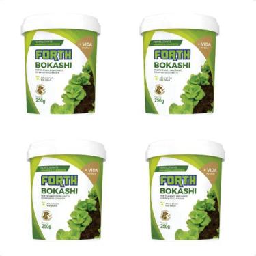 Imagem de Kit 4 Fertilizante Orgânico Forth Bokashi Para Adubação 250g - Forth J