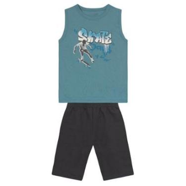 Imagem de Conjunto infantil menino de skate Brandili-Masculino