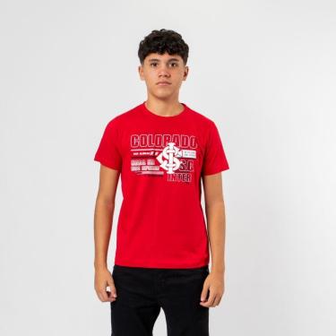 Imagem de Camiseta Juvenil Clássica Internacional Oficial Colorado-Masculino