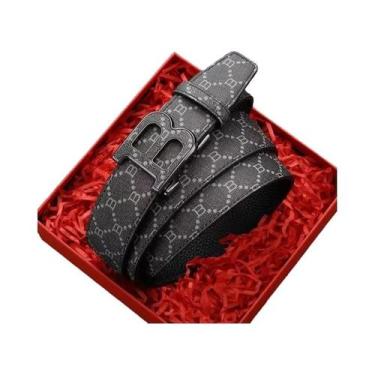 Imagem de Cinto Masculino De Luxo Com Fivela De Liga Metálica Para Negócios - NO