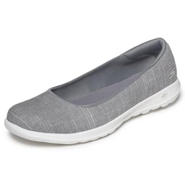 Imagem de Skechers Sapatilha feminina Go Walk Lite-136001, Cinza, 6.5