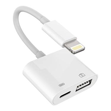 Imagem de Cabo adaptador carregador para iPhone OTG Dongle Lightning macho para USB fêmea divisor leitor de cartão mouse teclado cartão de memória pen drive cabo para Apple 13 12 ProMax para iPad carregador hub