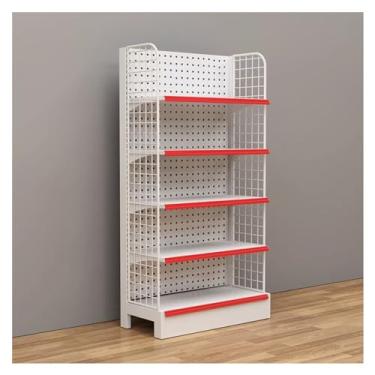 Imagem de Prateleiras de armazenamento de metal resistente - Unidade de prateleiras resistentes para supermercado, cozinha, garagem e organização de lojas e soluções de exibição