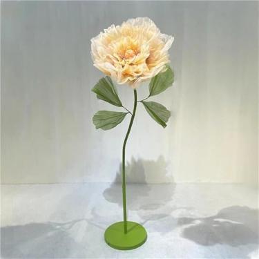 Imagem de Flores artificiais gigantes, decorações florais de seda grandes para casamentos, vitrines e adereços de fotografia - Perfeito para fundos de eventos e exibições