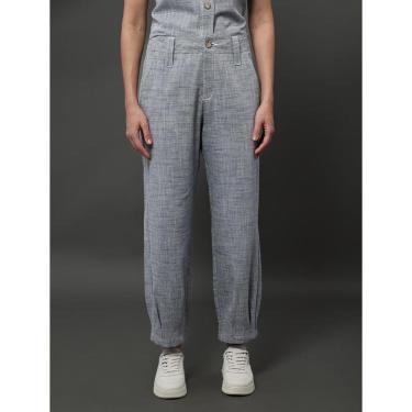 Imagem de Calça Feminina Barrel Com Martingale Calvin Klein Jeans-Feminino