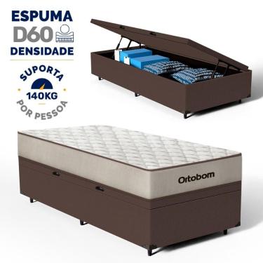 Imagem de Cama Box com Colchão de Espuma D60 Ortobom Force Dream Solteiro 88cm