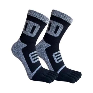 Imagem de Meias Esportivas Térmicas De Compressão Masculinas Para Inverno, Algod