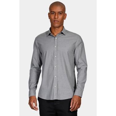 Imagem de Camisa Aramis Manga Longa Slim Antilia Cinza Médio-Masculino