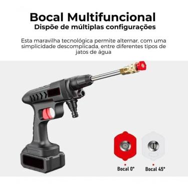 Imagem de Lavadora De Alta Pressão Sem Fio Portátil C- Pulverizador, Garrafa De Espuma E Acessórios