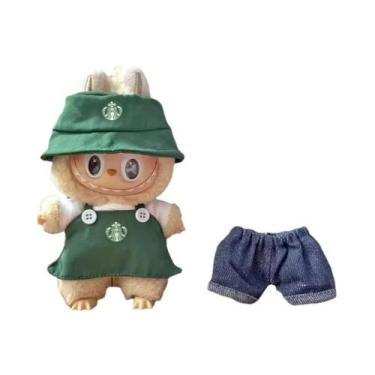 Imagem de Boneco Labubu Com Acessórios De Comida Rápida: Hambúrgueres, Batatas F