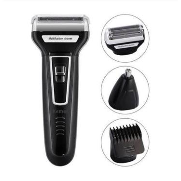 Imagem de Maquina de Cortar Cabelo Barbeador Aparador 3 em 1 Eletrico Beleza