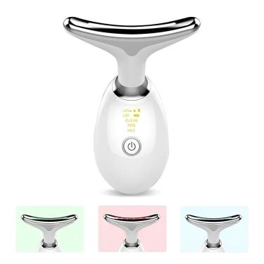 Imagem de Massageador Facial Elétrico Pescoço Face Firmeza USB Branco