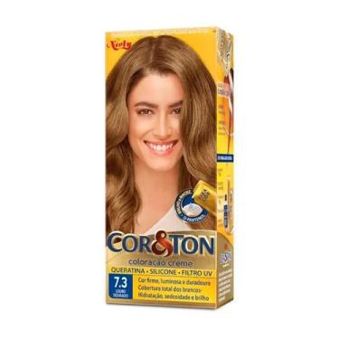 Imagem de Tintura Creme Cor&Ton Niely 7.3 Louro Dourado - CORTON