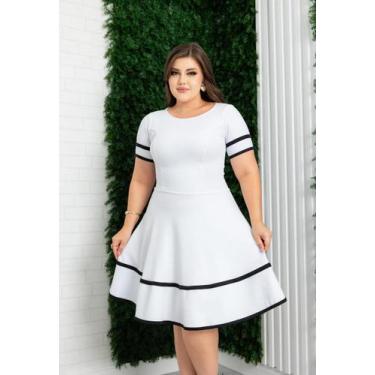 Imagem de Vestido Rodado Lindo Congresso Atacado Princesa Sem Estampa Barato - M