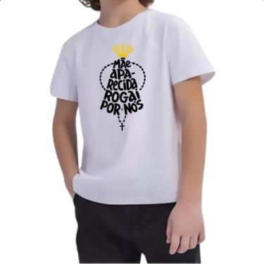 Imagem de Camiseta Infantil Mae Aparecida Rogai por Nos - Alearts, 8
