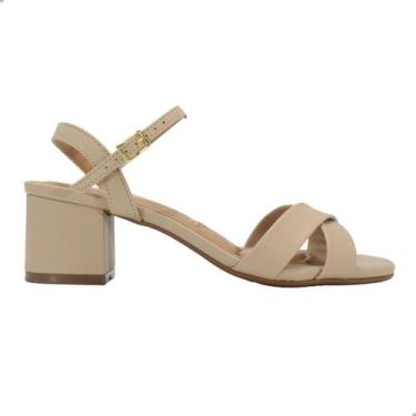 Imagem de Sandália Vizzano Pelica Bege Salto Médio, Pa, Pelica bege, 36