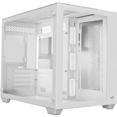 Imagem de Gabinete Gamer Aerocool Dryft Branco Lateral Vidro