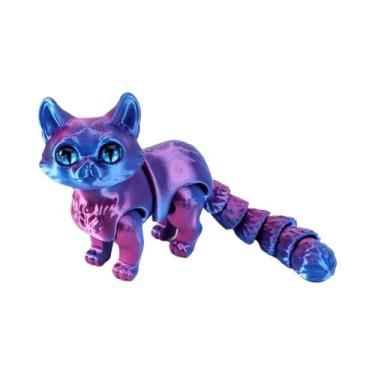 Imagem de Brinquedo Fidget Articulado 3D De Gatos Fofos, 6.3/4.72 Polegadas, Par