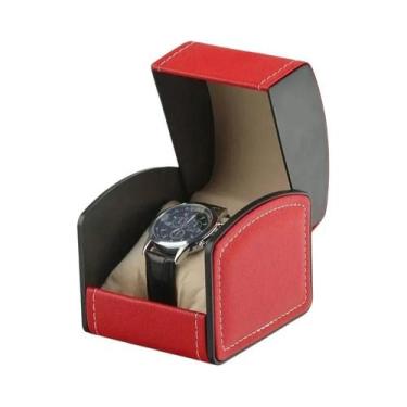 Imagem de Estojo De Luxo Em Couro PU Para Relógios, Suporte Expositor De Joias E