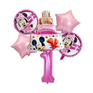 Imagem de Conjunto De Balões Mickey E Minnie Para Menina E Menino, Decoração De 