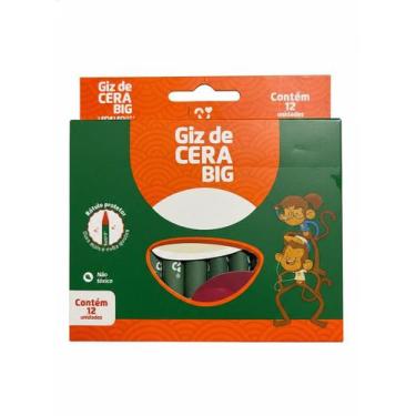 Imagem de Giz De Cera Big 12 Cores Leo e Leo - leo&leo