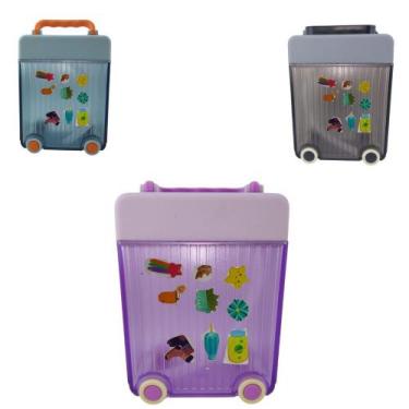 Imagem de Garrafa Água Squeeze Infantil Mala De Viagem Adesivos 450ml - WEZEE, L